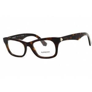 NWT Burberry 0BE2422 Dark Havana Rectangle 50mm Eyeglasses